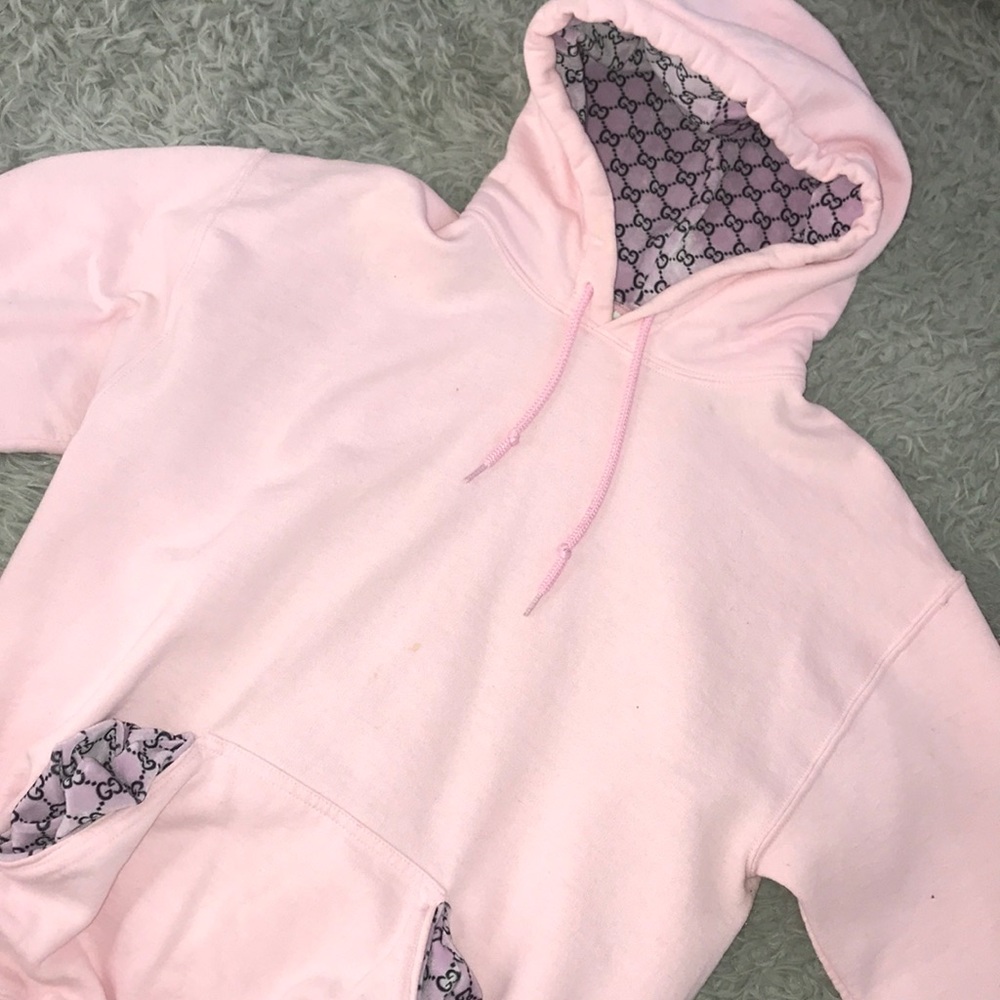 Light pink cute hoodie